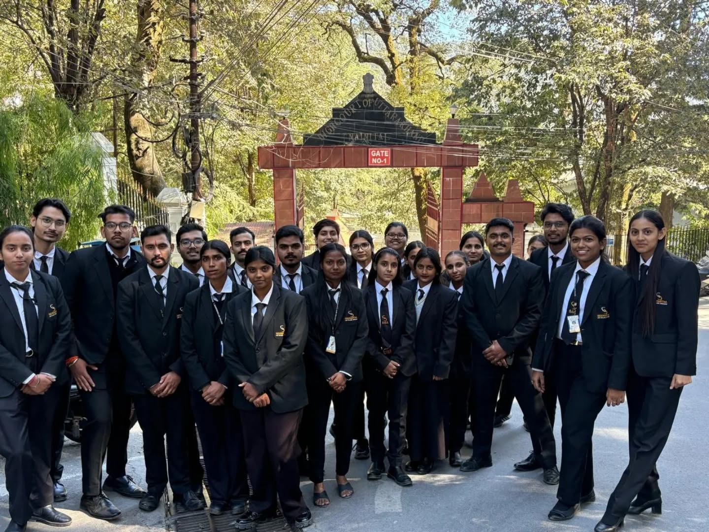 Nanital High Court Visit, By Siddhartha Law College in 2025.